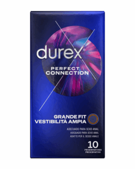 DUREX – CONNESSIONE PERFETTA SILICONE EXTRA LUBRIFICAZIONE 10 UNITÀ