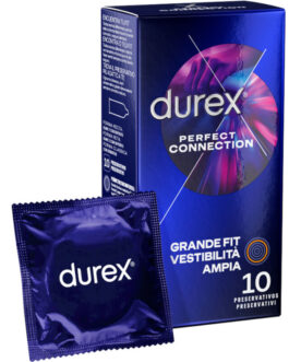 DUREX – CONNESSIONE PERFETTA SILICONE EXTRA LUBRIFICAZIONE 10 UNITÀ