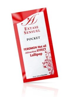 EXTASE SENSUAL – OLIO DA MASSAGGIO AI FEROMONI EFFETTO CALORE LOLLIPOP 10 ML