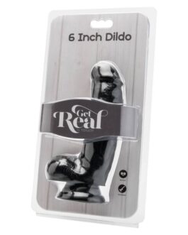 GET REAL – DILDO 12 CM CON SFERE NERO