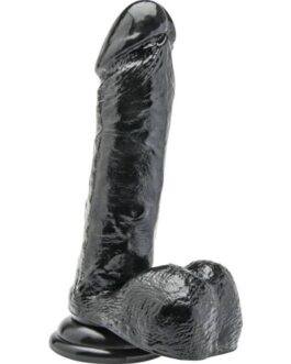 GET REAL – DILDO 18 CM CON SFERE NERO