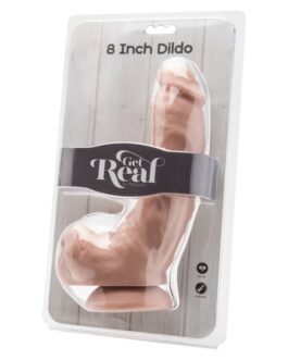 GET REAL – DILDO 20,5 CM CON PALLE DI PELLE