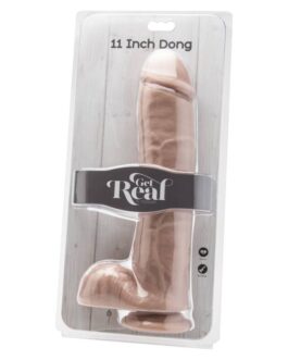 GET REAL – DILDO 28 CM CON PALLE DI PELLE
