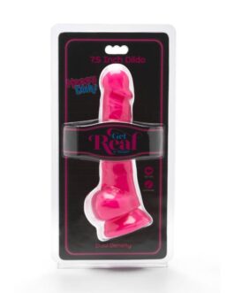 GET REAL – HAPPY DICKS 19 CM CON SFERE ROSA