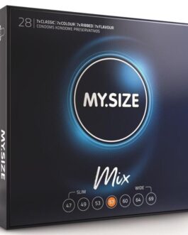 MY SIZE – MIX PRESERVATIVI 57 MM 28 UNIT