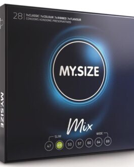 MY SIZE – MIX PRESERVATIVI 49 MM 28 UNIT
