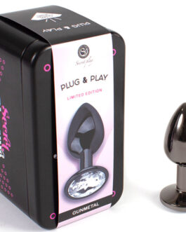 SECRETPLAY – BUTT PLUG GUNMETAL TAGLIA PICCOLA 7 CM