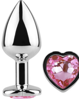 SECRETPLAY – TAPPO IN METALLO FUCSIA CUORE TAGLIA PICCOLA 7 CM
