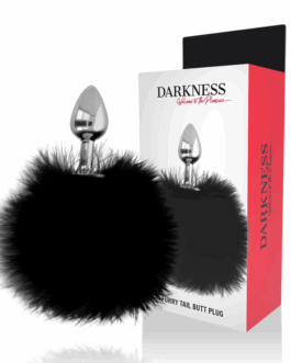 DARKNESS – BUTTPLUG ANALE EXTRA CON CODA NERA 7 CM