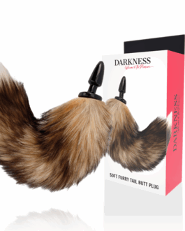 DARKNESS – CODA NATURALE CON PLUG ANALE IN SILICONE 10 CM