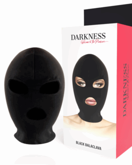 DARKNESS – MASCHERA DI SOTTOMISSIONE BDSM BOCCA E OCCHI NERA