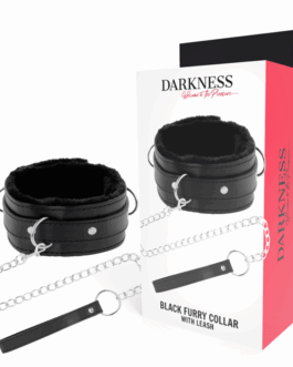 DARKNESS – COLLANA PER POSTURA CONFORTEVOLE CON CATENA IN PELLE