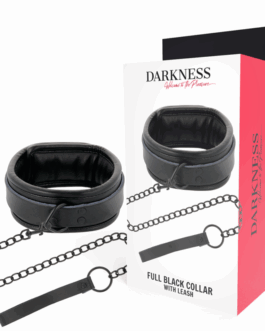DARKNESS – COLLANA NERA CON CATENA
