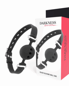 DARKNESS – BAVAGLINO IN SILICONE TRASPIRANTE NERO