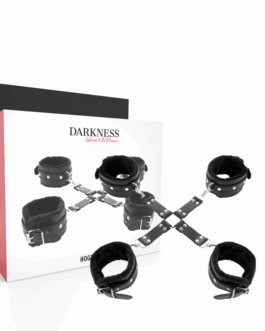 DARKNESS - MANETTE IN PELLE PER PIEDI E MANI NERE