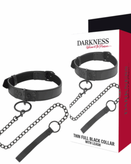 DARKNESS – COLLANA NERA CON CATENA