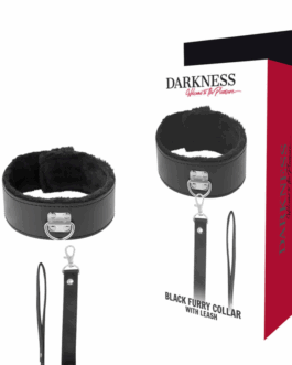 DARKNESS – COLLANA FODERATA CON CATENA IN TITANIO