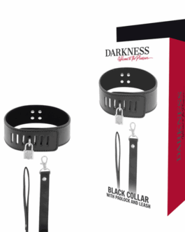 DARKNESS – COLLARE BDSM CON CHIUSURA NERA