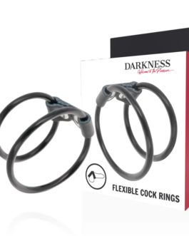 DARKNESS – DOPPIO ANELLO PER PENE FLESSIBILE
