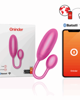ONINDER – DENVER HUEVO VIBRADOR ROSA 7 X 2.7 CM – APP GRATUITA