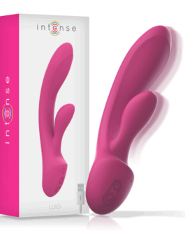 INTENSE - VIBRATORE LUIGI RABBIT SILICONE LIQUIDO ROSA