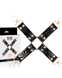 BEGME – BLACK EDITION HOG TIE IN PELLE VEGAN