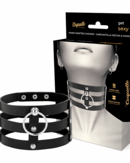 COQUETTE CHIC DESIRE – GIROCOLLO IN PELLE VEGANO STILE FETISH