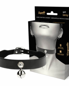 COQUETTE CHIC DESIRE – COLLANA IN PELLE VEGANA ACCESSORIO DONNA CON SONAGLIO