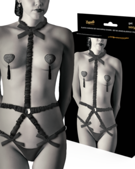 COQUETTE CHIC DESIRE – SET DI LINGERIE CON COPRITEPI DELUXE