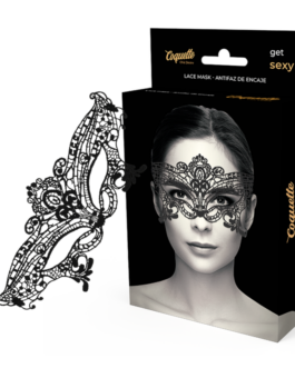 COQUETTE CHIC DESIRE – MASCHERA AMPIA IN PIZZO NERO