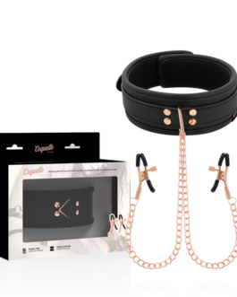 COQUETTE CHIC DESIRE – COLLANA CON PINZA PER CAPEZZOLI FANTASIA CON FODERA IN NEOPRENE