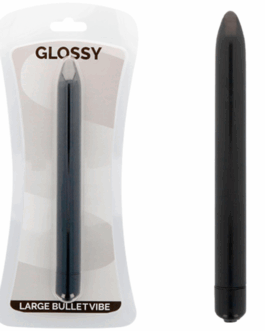 GLOSSY – VIBRATORE SLIM NERO