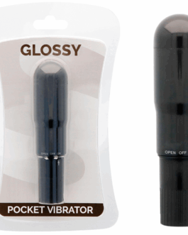 GLOSSY – VIBRATORE TASCABILE NERO
