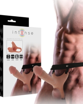 INTENSE – ARNÉS HUECO CON DILDO SILICONA 16 X 3.5 CM