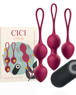CICI BEAUTY – PREMIUM SILICONE 3 PERLINE VIBRANTI KEGEL TELECOMANDO