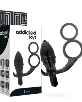 ADDICTED TOYS – PLUG ANALE CON DOPPIO ANELLO NERO