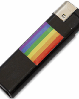 PRIDE – ACCENDINO NERO CON BANDIERA LGBT