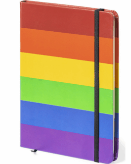 PRIDE - TACCUINO CON BANDIERA LGBT 15 x 21 cm