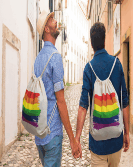 PRIDE – ZAINO CON BANDIERA LGBT IN COTONE