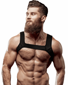 FETISH SUBMISSIVE ATTITUDE – IMBRACATURA PER IL PETTO IN NEOPRENE PER UOMINI TAGLIA L