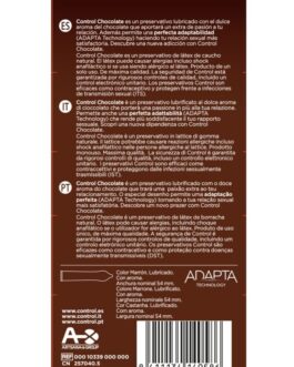 CONTROL – ADAPTA CHOCOLATE CONDOMS 12 UNITS