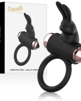 COQUETTE CHIC DESIRE – ANELLO DA CAZZO CON VIBRATORE NERO/ORO