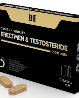 BLACK BULL – POTENZA ERECTMEN E TESTOSTERIDE E TESTOSTERONE PER UOMINI 10 CAPSULE