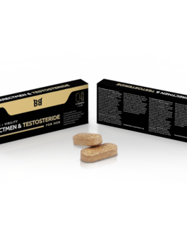 BLACK BULL – POTENZA ERECTMEN E TESTOSTERIDE E TESTOSTERONE PER UOMINI 4 CAPSULE