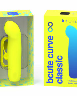B SWISH – BCUTE CURVE INFINITE CLASSIC VIBRATORE IN SILICONE RICARICABILE GIALLO