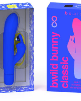 B SWISH – BWILD BUNNY INFINITE CLASSIC VIBRATORE RICARICABILE IN SILICONE BLU