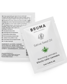 BRUMA – GEL SCORREVOLE ALL”OLIO DI SEMI DI SATIVA GUSTO CANNABIS RISCALDANTE 6 ML
