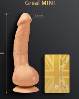G-VIBE – GREAL MINI DILDO VIBRATORE IN SILICONE NATURALE