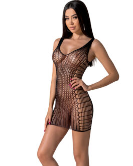 PASSION – BS097 BODYSTOCKING NEGRO TALLA UNICA