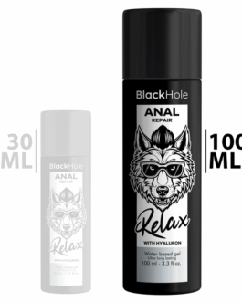 BLACK HOLE – RIPARATORE ANALE A BASE D’ACQUA RELAX CON IALURONICO 100 ML